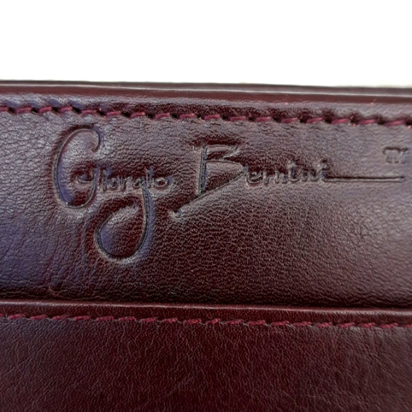 NWOT VTG GIORGIO BERNINI LEATHER TRAVEL WALLET - Picture 2 of 9